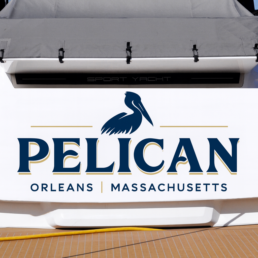 Custom Boat Stern Decal Sticker Sign | Boat Stern Name & Hailing City (Port) Sign