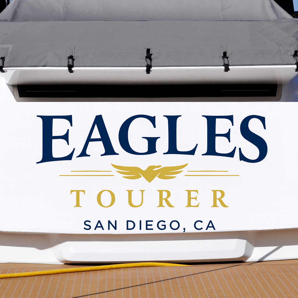 Custom Boat Stern Decal Sticker Sign | Boat Stern Name & Hailing City (Port) Sign