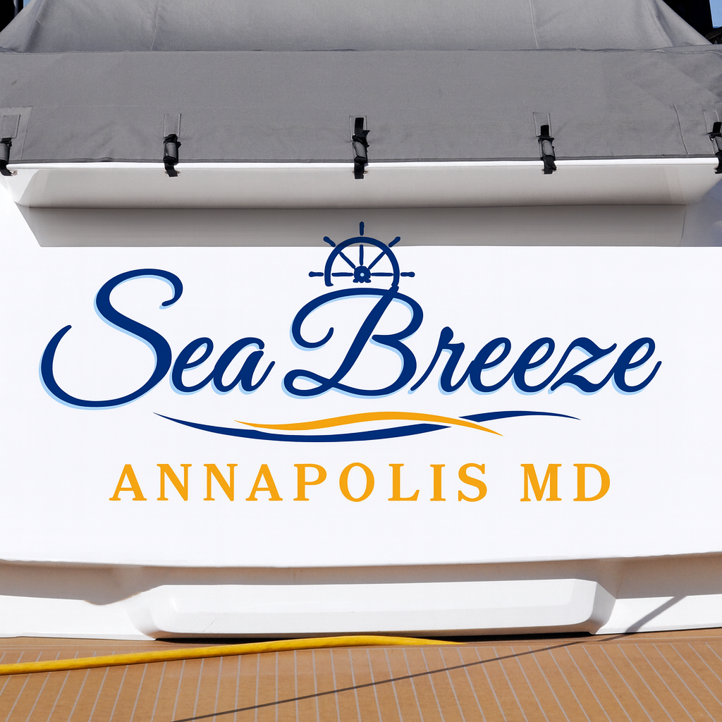 Custom Boat Stern Decal Sticker Sign | Boat Stern Name & Hailing City (Port) Sign