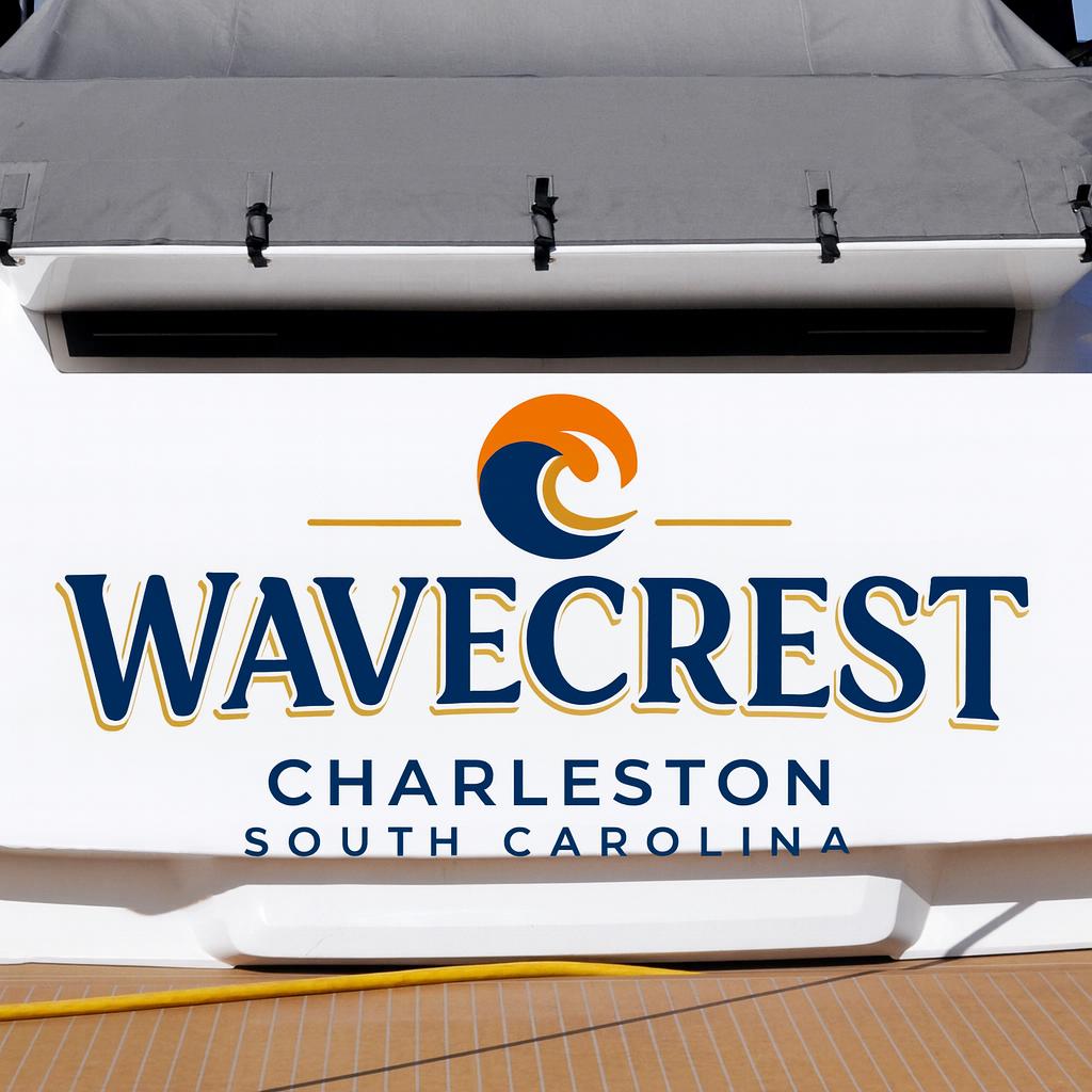 Custom Boat Stern Decal Sticker Sign | Boat Stern Name & Hailing City (Port) Sign
