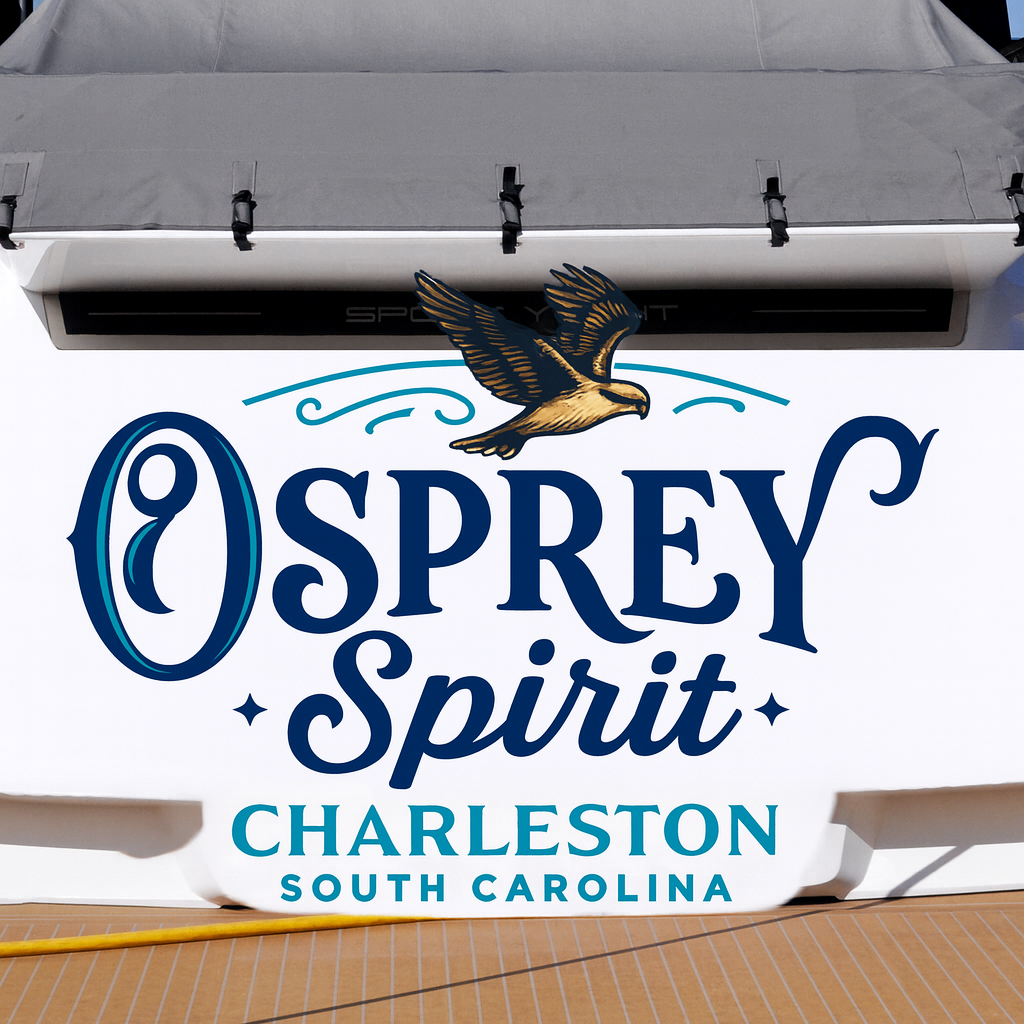 Custom Boat Stern Decal Sticker Sign | Boat Stern Name & Hailing City (Port) Sign