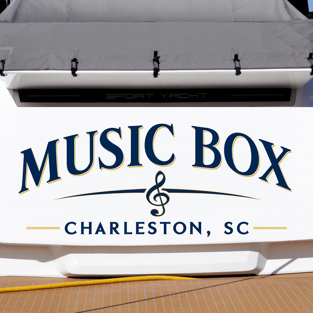 Custom Boat Stern Decal Sticker Sign | Boat Stern Name & Hailing City (Port) Sign