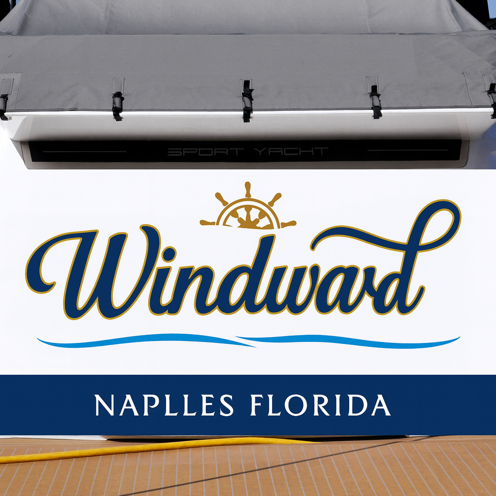 Custom Boat Stern Decal Sticker Sign | Boat Stern Name & Hailing City (Port) Sign