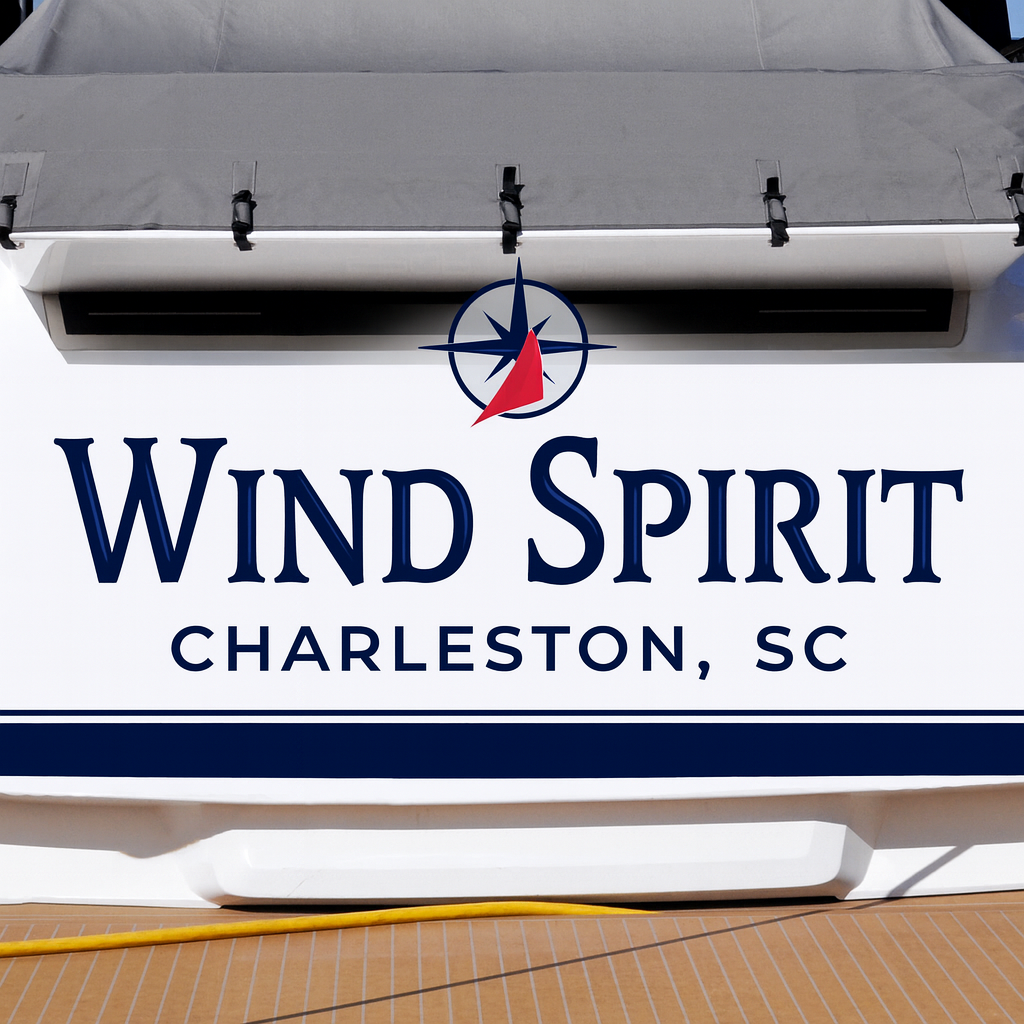 Custom Boat Stern Decal Sticker Sign | Boat Stern Name & Hailing City (Port) Sign