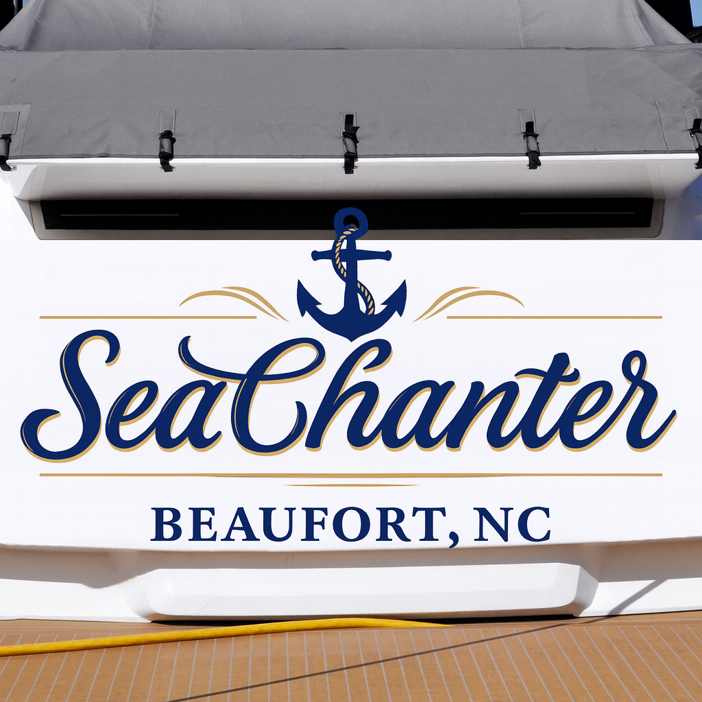 Custom Boat Stern Decal Sticker Sign | Boat Stern Name & Hailing City (Port) Sign