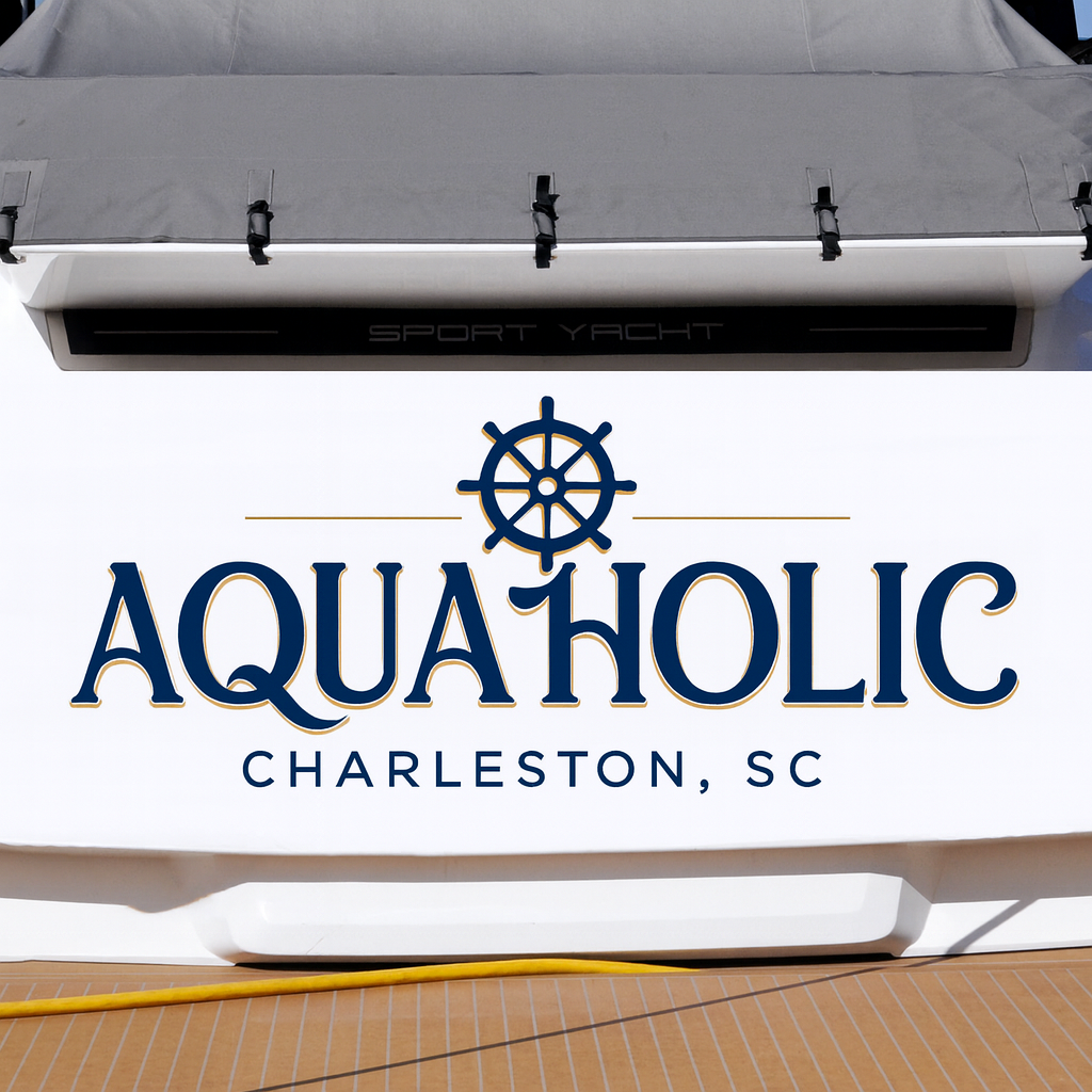 Custom Boat Stern Decal Sticker Sign | Boat Stern Name & Hailing City (Port) Sign