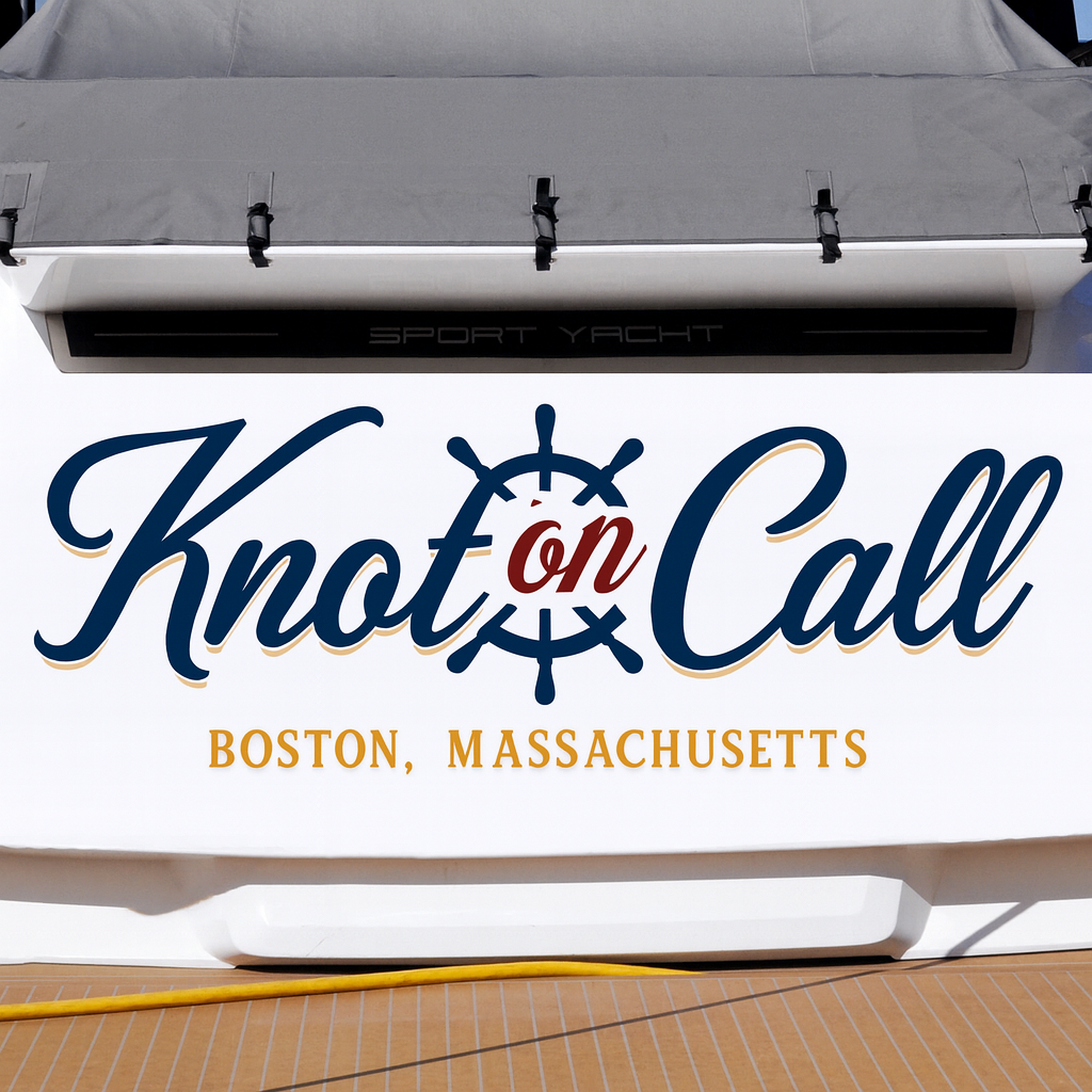 Custom Boat Stern Decal Sticker Sign | Boat Stern Name & Hailing City (Port) Sign