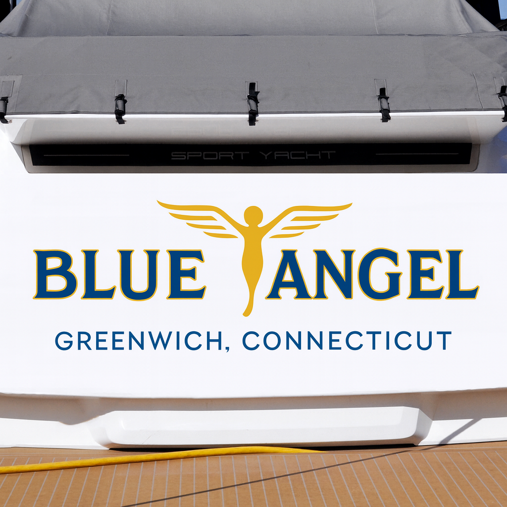 Custom Boat Stern Decal Sticker Sign | Boat Stern Name & Hailing City (Port) Sign