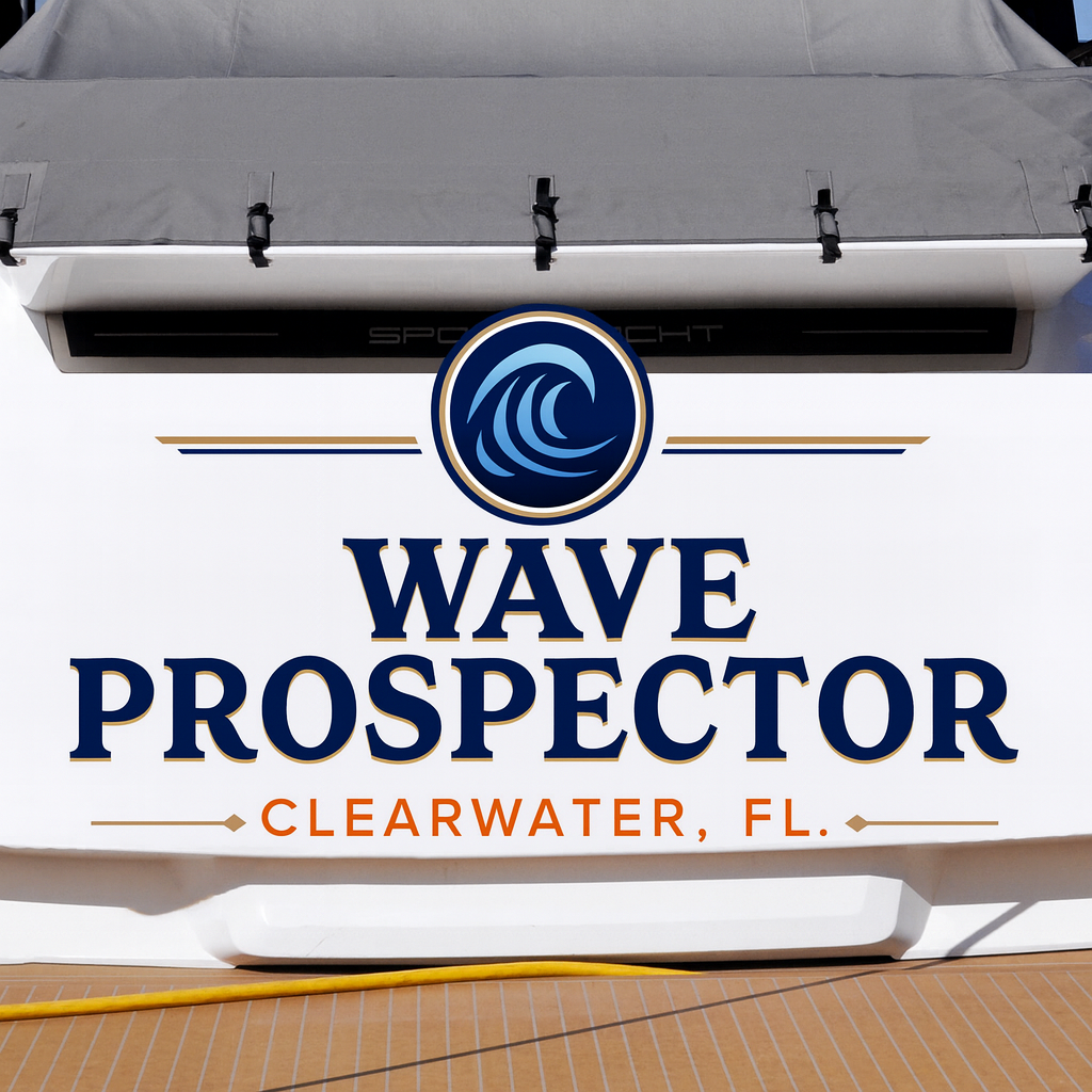 Custom Boat Stern Decal Sticker Sign | Boat Stern Name & Hailing City (Port) Sign