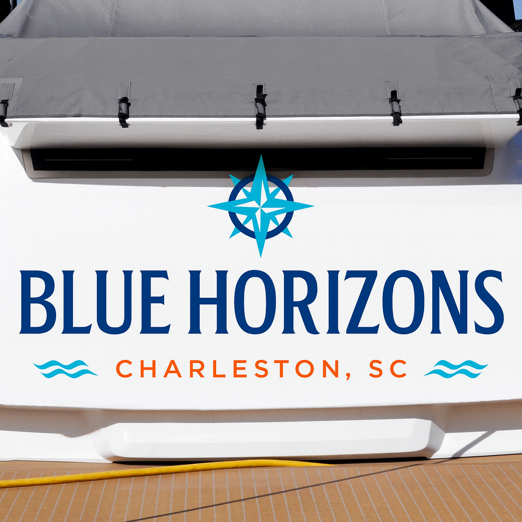 Custom Boat Stern Decal Sticker Sign | Boat Stern Name & Hailing City (Port) Sign