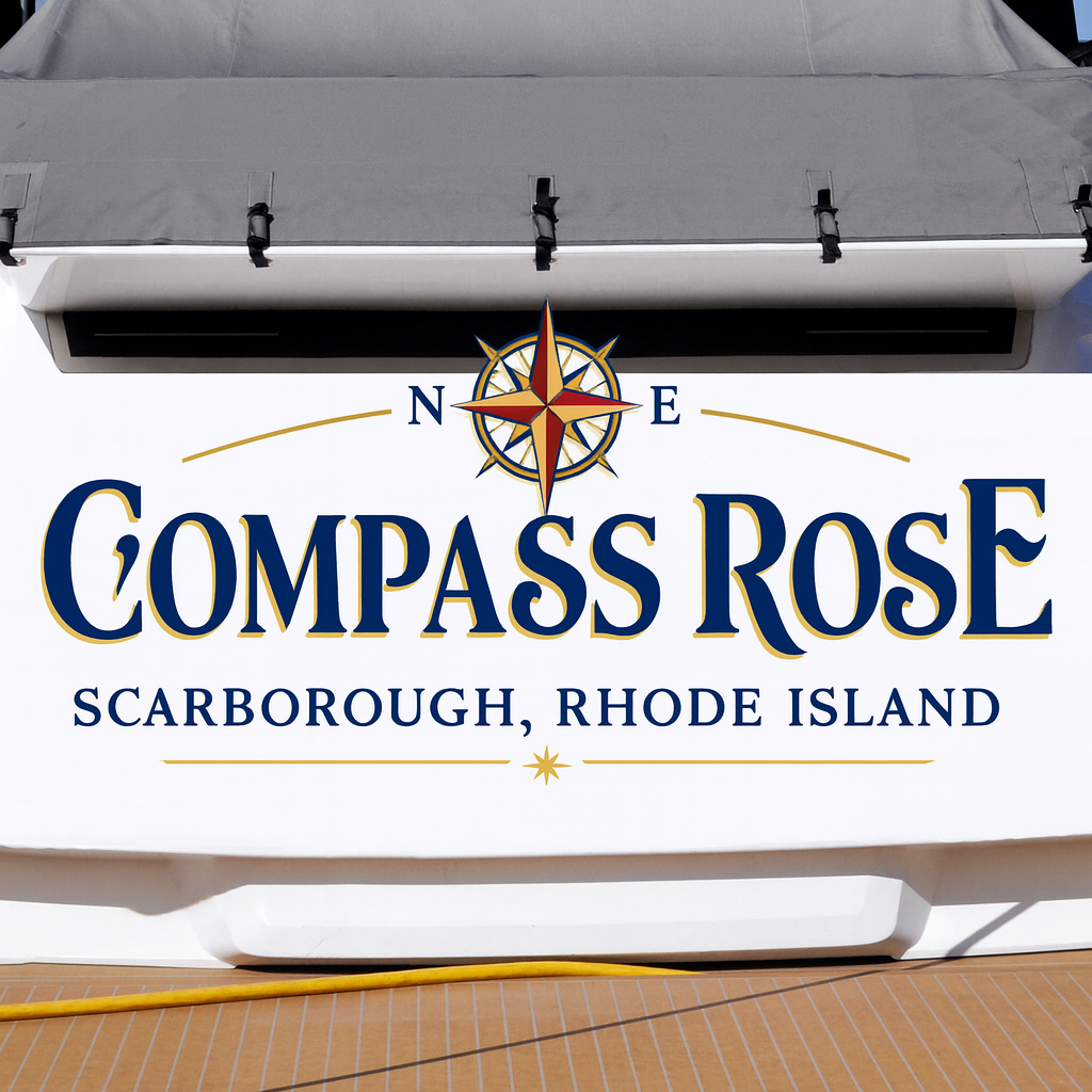 Custom Boat Stern Decal Sticker Sign | Boat Stern Name & Hailing City (Port) Sign