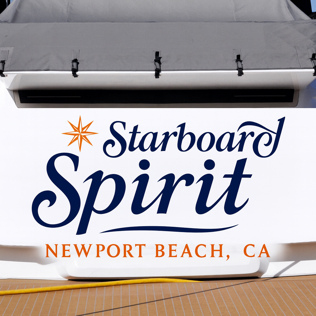 Custom Boat Stern Decal Sticker Sign | Boat Stern Name & Hailing City (Port) Sign