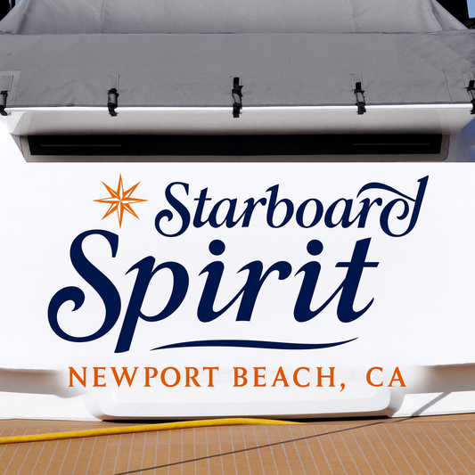 Custom Boat Stern Decal Sticker Sign | Boat Stern Name & Hailing City (Port) Sign