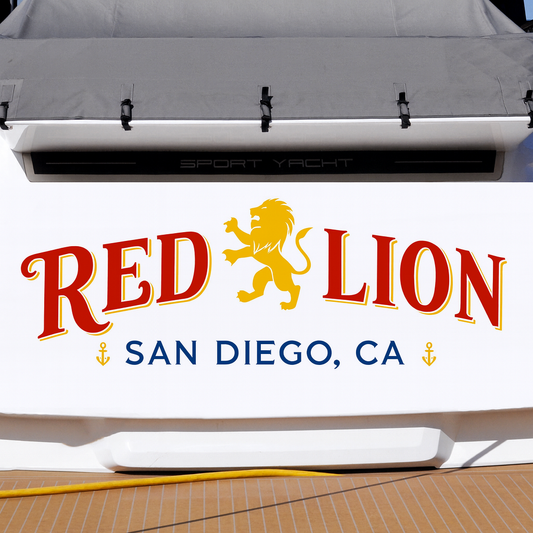 Custom Boat Stern Decal Sticker Sign | Boat Stern Name & Hailing City (Port) Sign