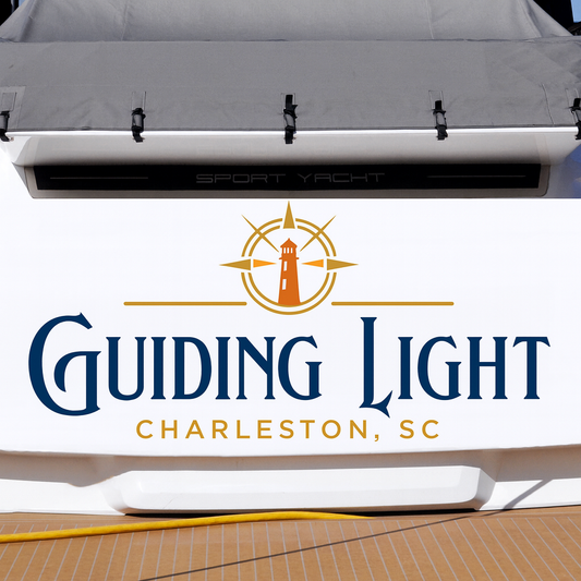 Custom Boat Stern Decal Sticker Sign | Boat Stern Name & Hailing City (Port) Sign