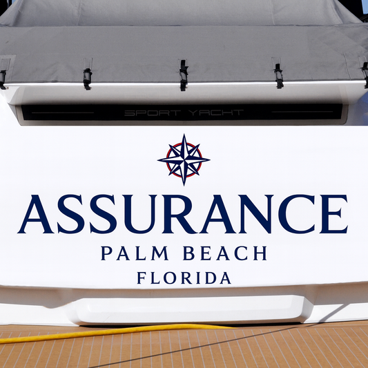 Custom Boat Stern Decal Sticker Sign | Boat Stern Name & Hailing City (Port) Sign