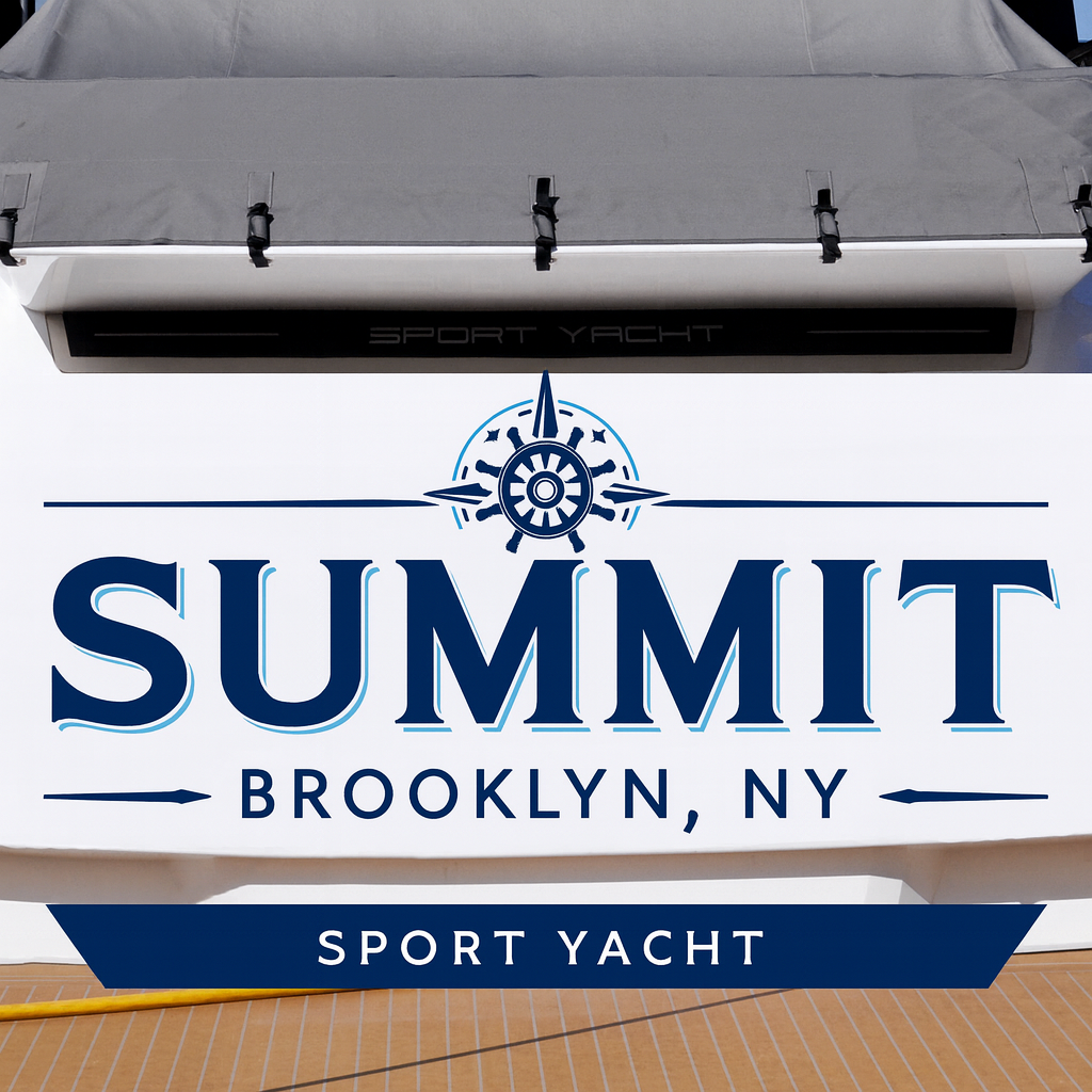 Custom Boat Stern Decal Sticker Sign | Boat Stern Name & Hailing City (Port) Sign