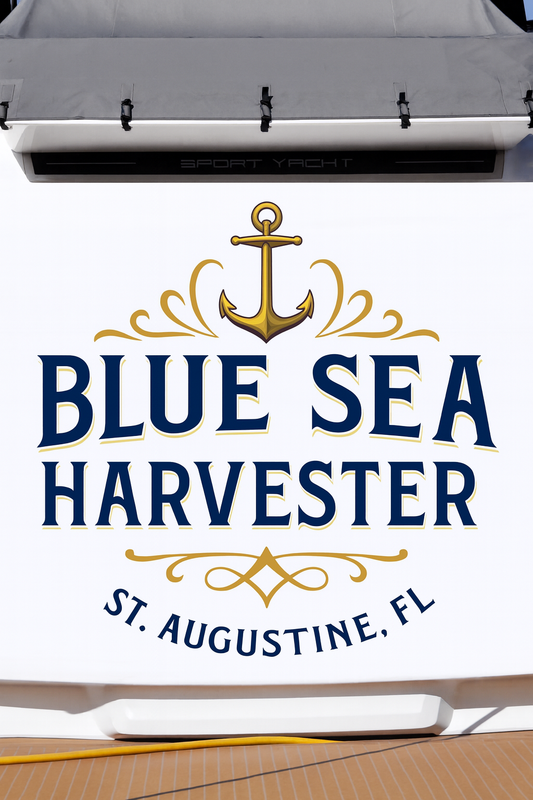 Custom Boat Stern Decal Sticker Sign | Boat Stern Name & Hailing City (Port) Sign
