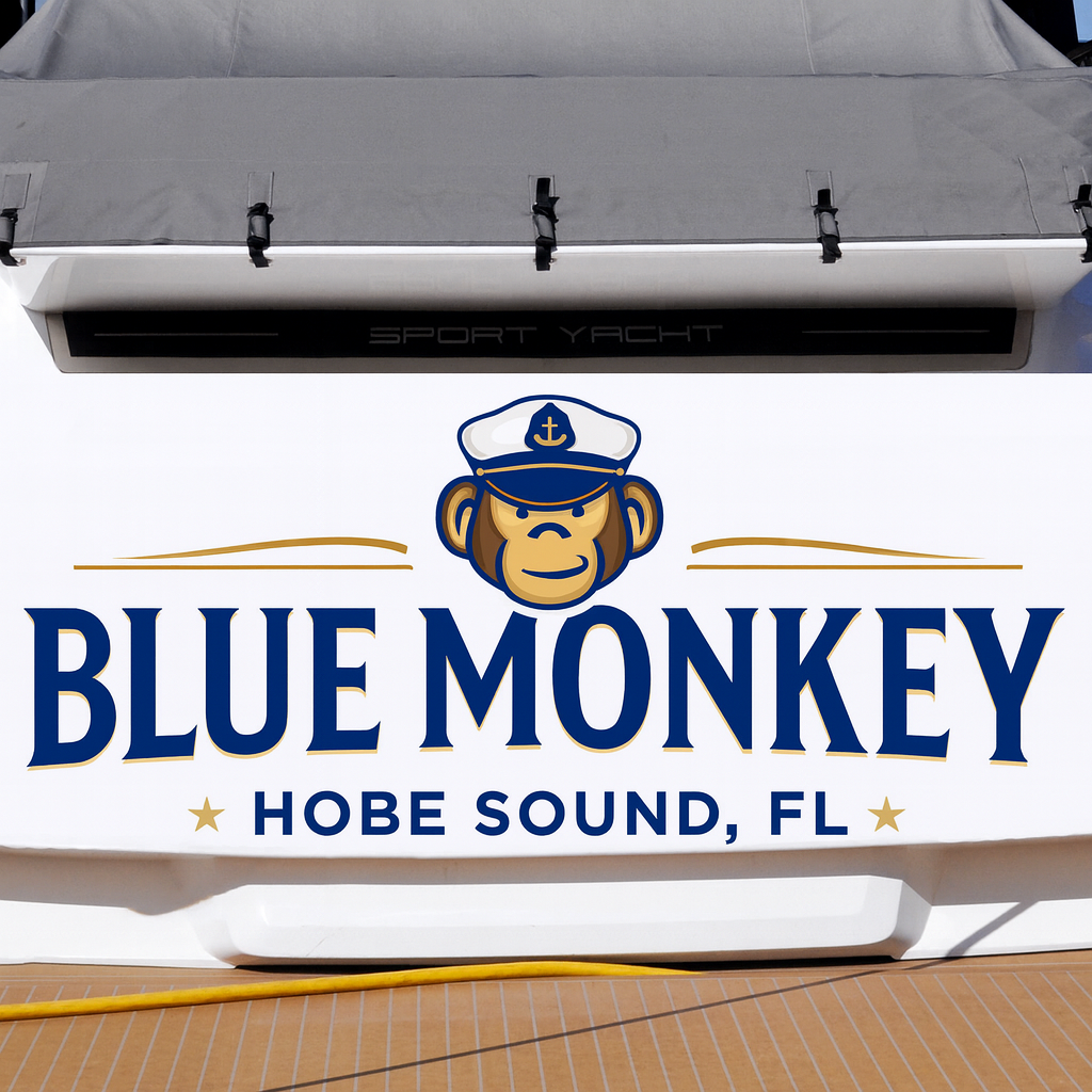 Custom Boat Stern Decal Sticker Sign | Boat Stern Name & Hailing City (Port) Sign