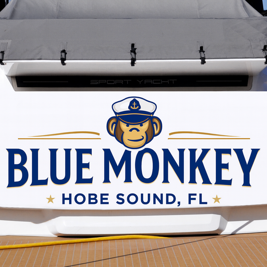 Custom Boat Stern Decal Sticker Sign | Boat Stern Name & Hailing City (Port) Sign