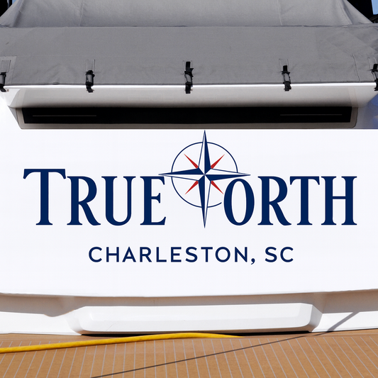 Custom Boat Stern Decal Sticker Sign | Boat Stern Name & Hailing City (Port) Sign