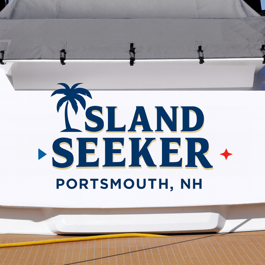 Custom Boat Stern Decal Sticker Sign | Boat Stern Name & Hailing City (Port) Sign