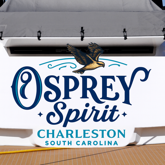 Custom Boat Stern Decal Sticker Sign | Boat Stern Name & Hailing City (Port) Sign
