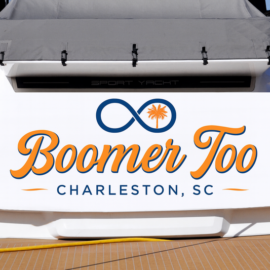 Custom Boat Stern Decal Sticker Sign | Boat Stern Name & Hailing City (Port) Sign