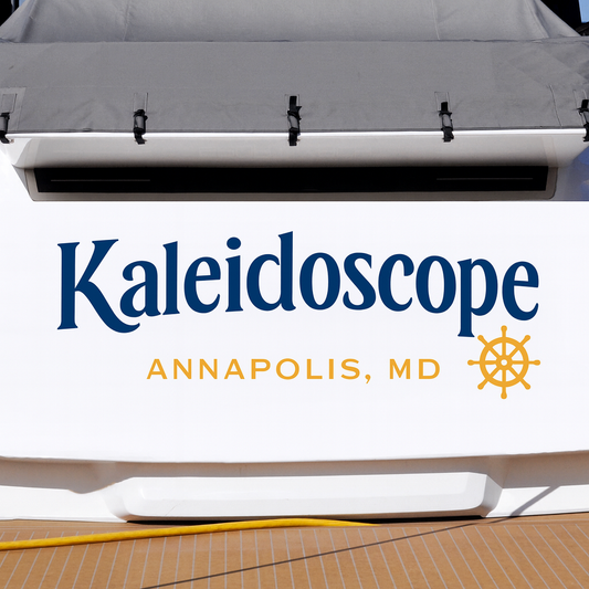 Custom Boat Stern Decal Sticker Sign | Boat Stern Name & Hailing City (Port) Sign