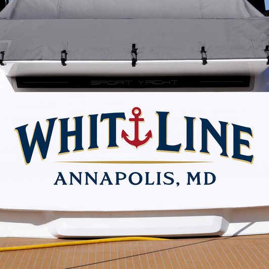Custom Boat Stern Decal Sticker Sign | Boat Stern Name & Hailing City (Port) Sign
