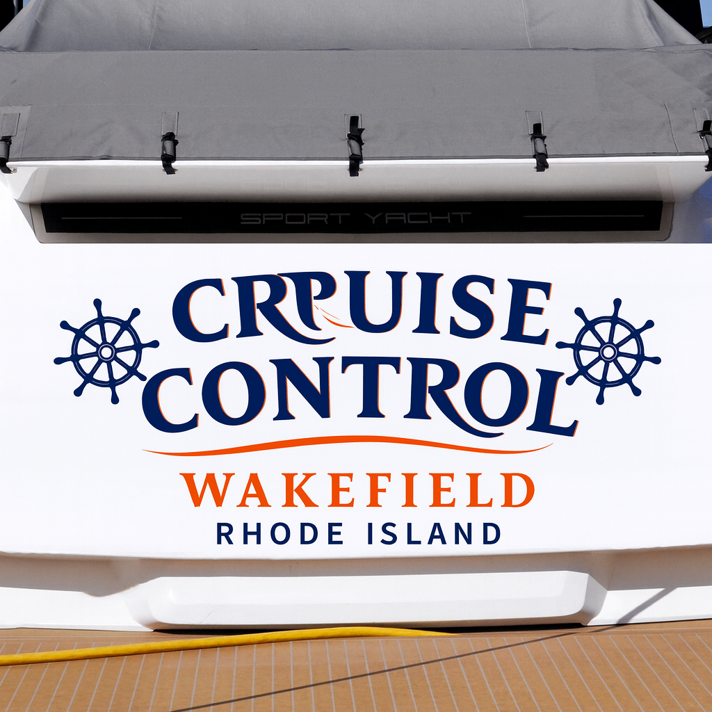 Custom Boat Stern Decal Sticker Sign | Boat Stern Name & Hailing City (Port) Sign