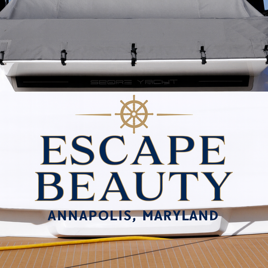 Custom Boat Stern Decal Sticker Sign | Boat Stern Name & Hailing City (Port) Sign