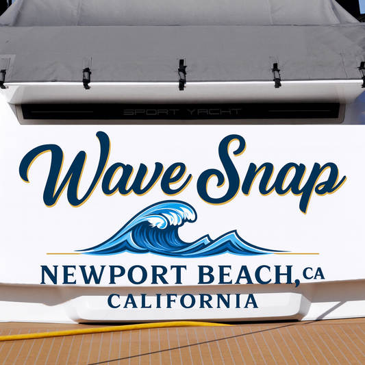 Custom Boat Stern Decal Sticker Sign | Boat Stern Name & Hailing City (Port) Sign