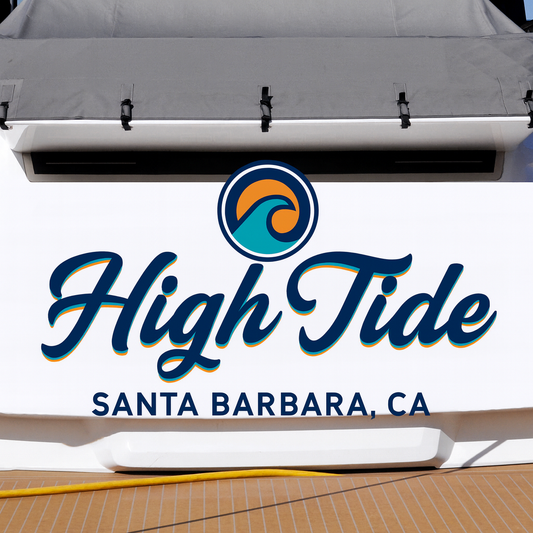 Custom Boat Stern Decal Sticker Sign | Boat Stern Name & Hailing City (Port) Sign