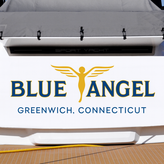 Custom Boat Stern Decal Sticker Sign | Boat Stern Name & Hailing City (Port) Sign