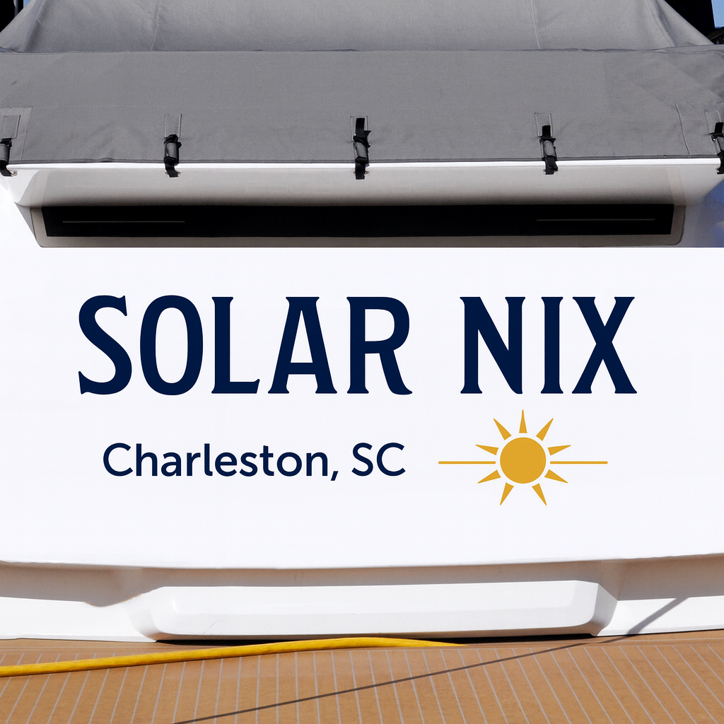 Custom Boat Stern Decal Sticker Sign | Boat Stern Name & Hailing City (Port) Sign