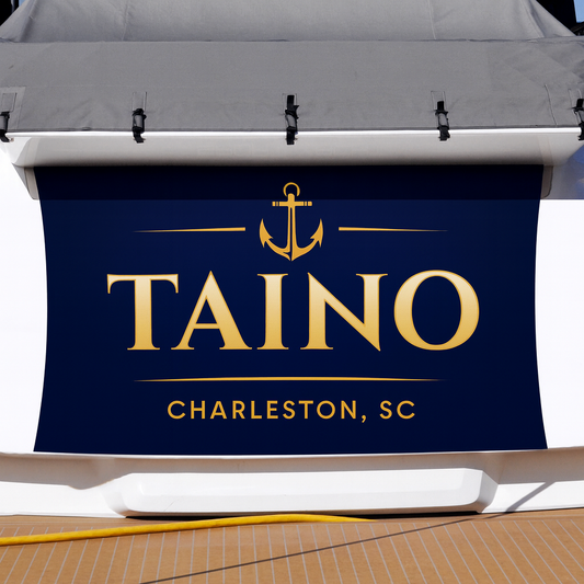 Custom Boat Stern Decal Sticker Sign | Boat Stern Name & Hailing City (Port) Sign
