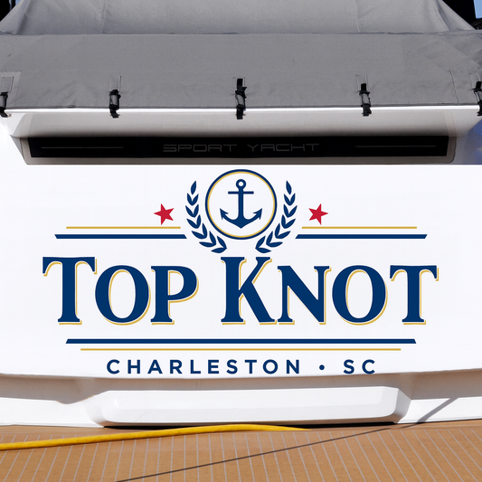Custom Boat Stern Decal Sticker Sign | Boat Stern Name & Hailing City (Port) Sign