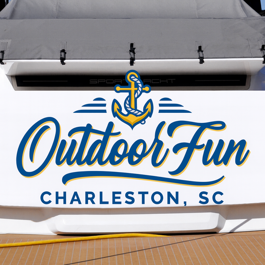 Custom Boat Stern Decal Sticker Sign | Boat Stern Name & Hailing City (Port) Sign