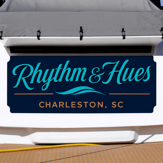 Custom Boat Stern Decal Sticker Sign | Boat Stern Name & Hailing City (Port) Sign