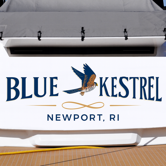 Custom Boat Stern Decal Sticker Sign | Boat Stern Name & Hailing City (Port) Sign