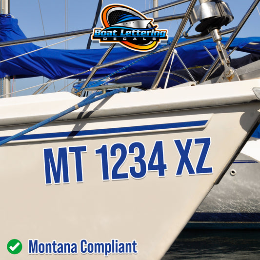 boat number decal