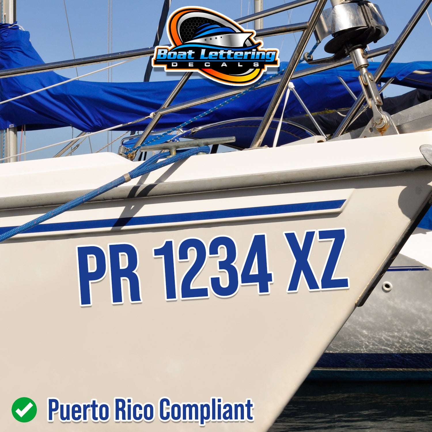 Register Unit Sticker Custom Boat Vessel Registration Number Decal Sticker Lettering Regulat ...