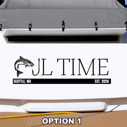 Custom Boat Name Lettering Decal Sticker Sign