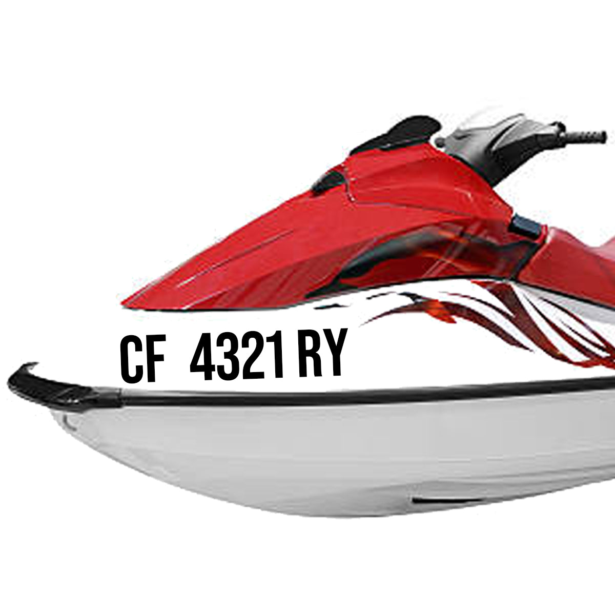 custom jet ski registration decal